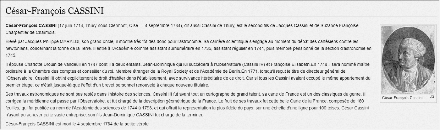 biographie Cassini