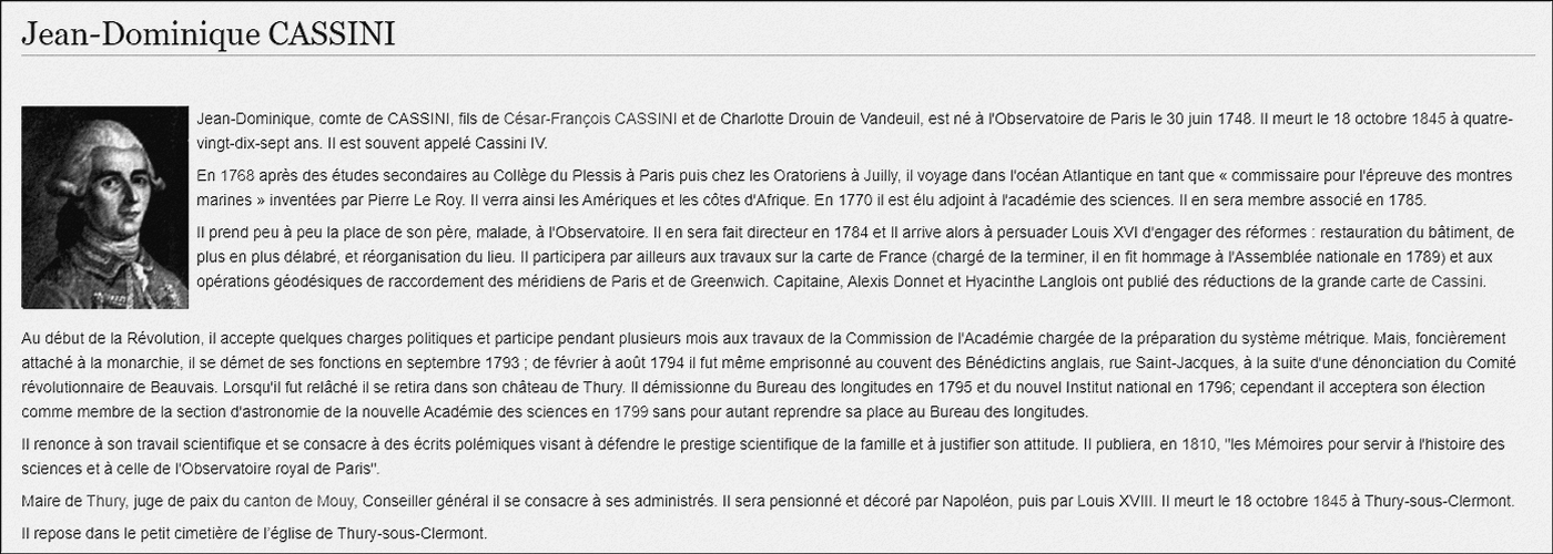 biographie Cassini