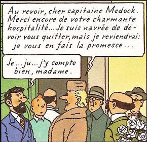 Le dpart de la Castafiore