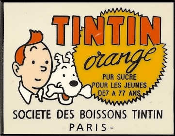 le pin's Tintin Orange