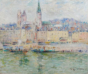 La Seine  Rouen de Gustave Loiseau