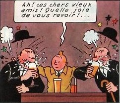 Une bire avec des amis