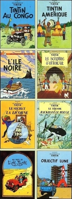 les albums de Tintin