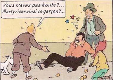 Tintin et Zorrino la rencontre