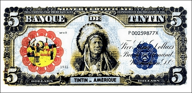 BILLET DE 5 DOLLARS BANQUE TINTIN (HORS CIRCULATION)