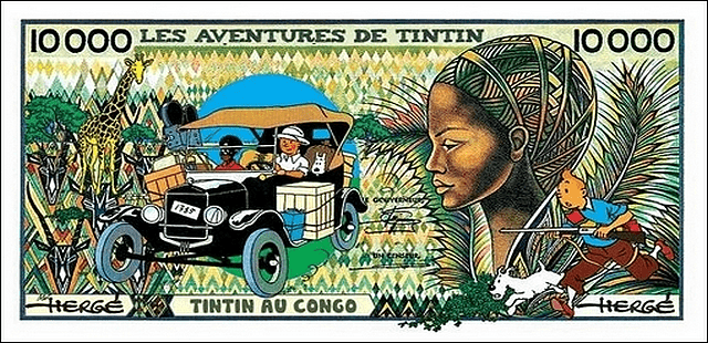 BILLET DE 10000 FRANCS BANQUE TINTIN (HORS CIRCULATION)