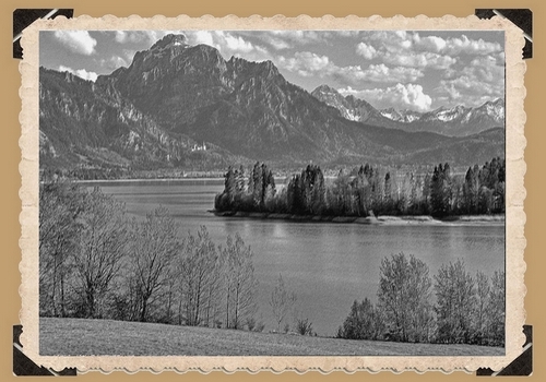 Rare photo ancienne du lac Flechizaff